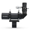 Apertura 10x50 Right Angle Finder Scope with Illuminated Reticle Eyepiece - Black - 50RAF-B