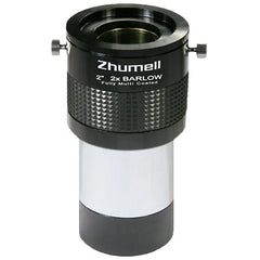 Zhumell Telescope 2 Inch 2x ED Barlow Lens with 1.25 Inch Adapter - ZHUE006-1